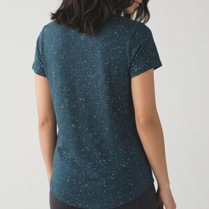 Lululemon Love Tee Crew Neck T-Shirt - Midnight Navy Speckle - Size 8